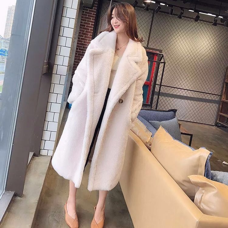 Teddy coat lungo oversize White Insane dress