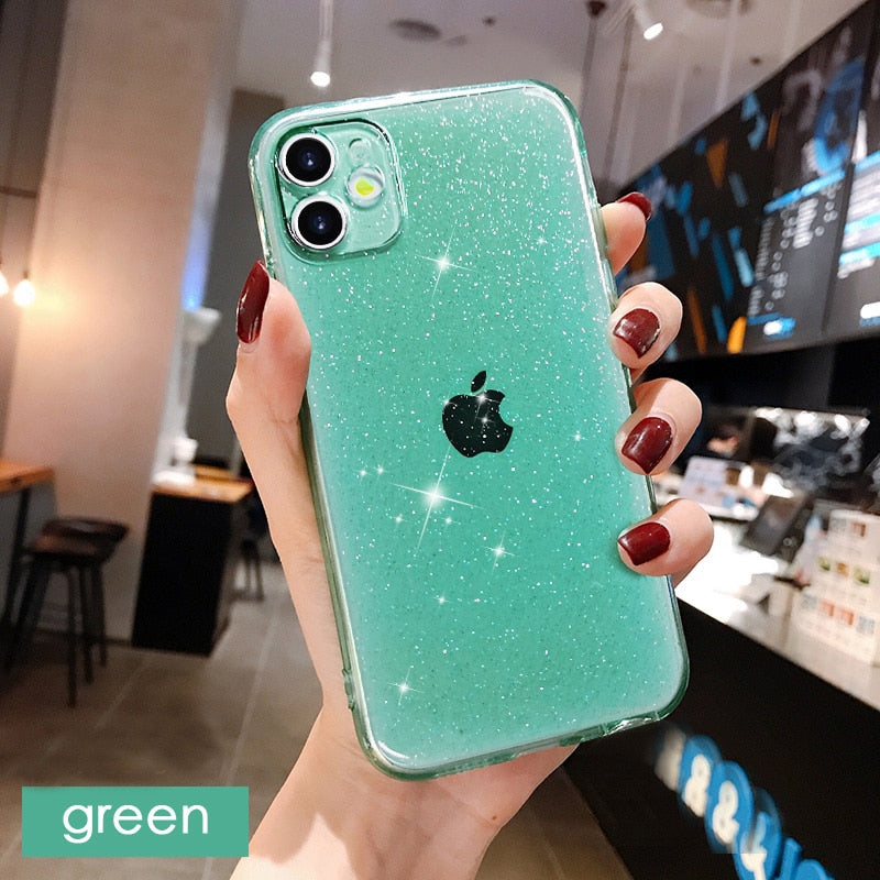 Glitter Fluorescent Colors Phone Cases On For iphone Green eprolo