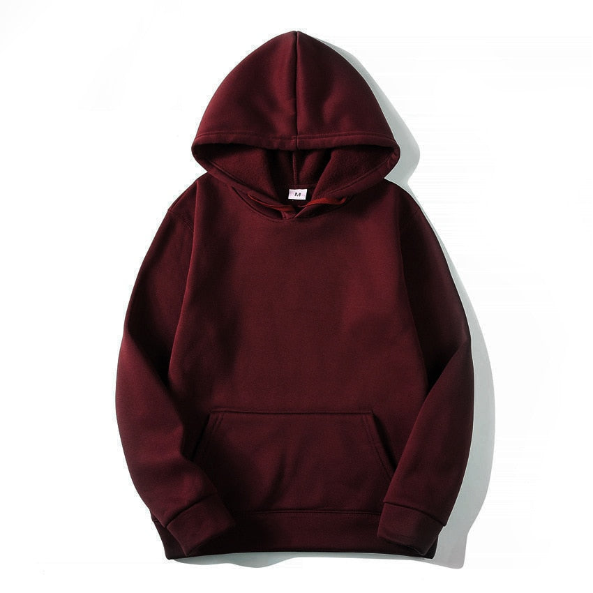 Felpa Hoodie colors unisex basic RedWine Insane Dress