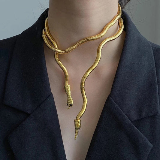 Collana tubo snake Gold Color MUST HAVE