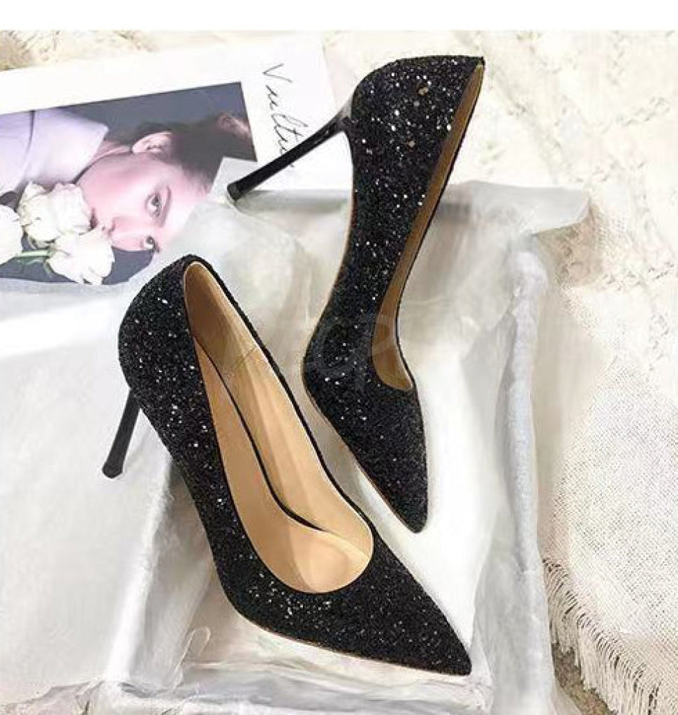 tacchi glitter Black MUST HAVE