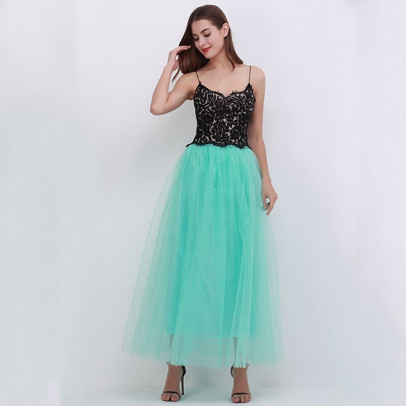 Gonna donna tulle lunga con elastico mint green One Size Insane Dress