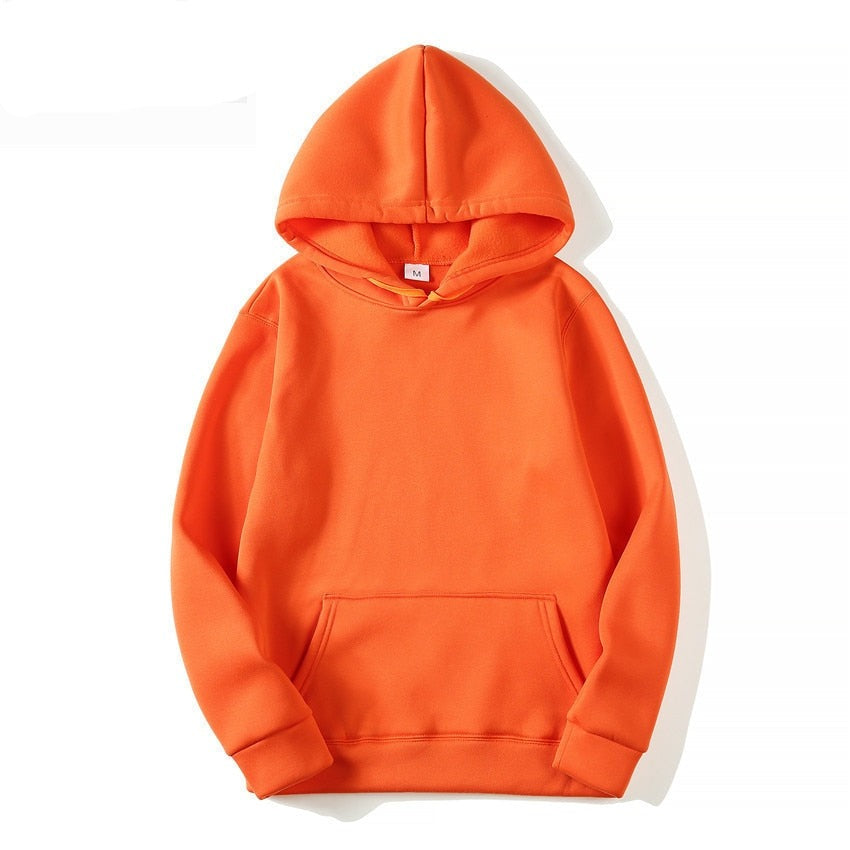 Felpa Hoodie colors unisex basic Orange Insane Dress