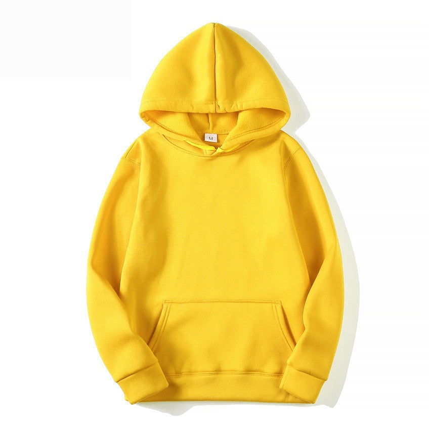 Felpa Hoodie colors unisex basic Yellow Insane Dress