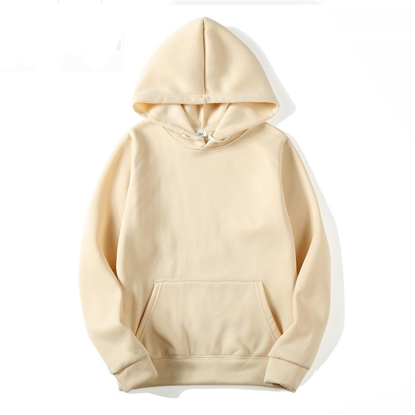 Felpa Hoodie colors unisex basic Khaki Insane Dress