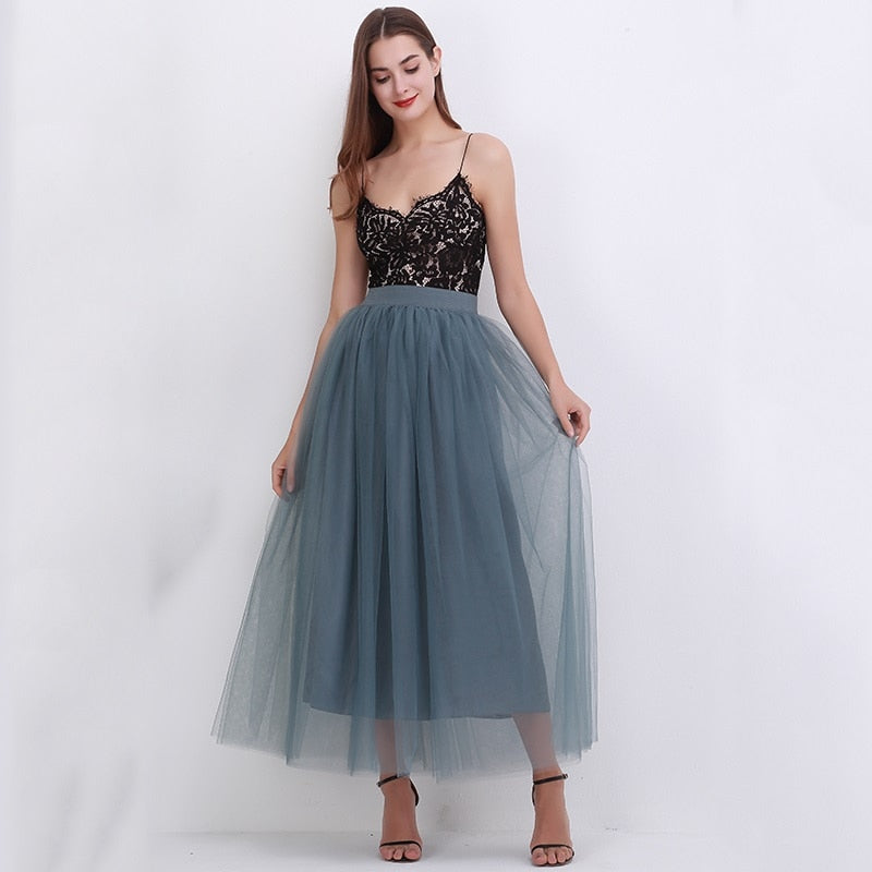 Gonna donna tulle lunga con elastico niagra One Size Insane Dress