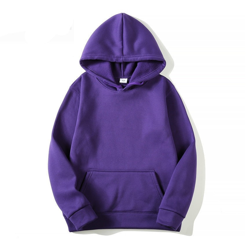 Felpa Hoodie colors unisex basic Purple Insane Dress