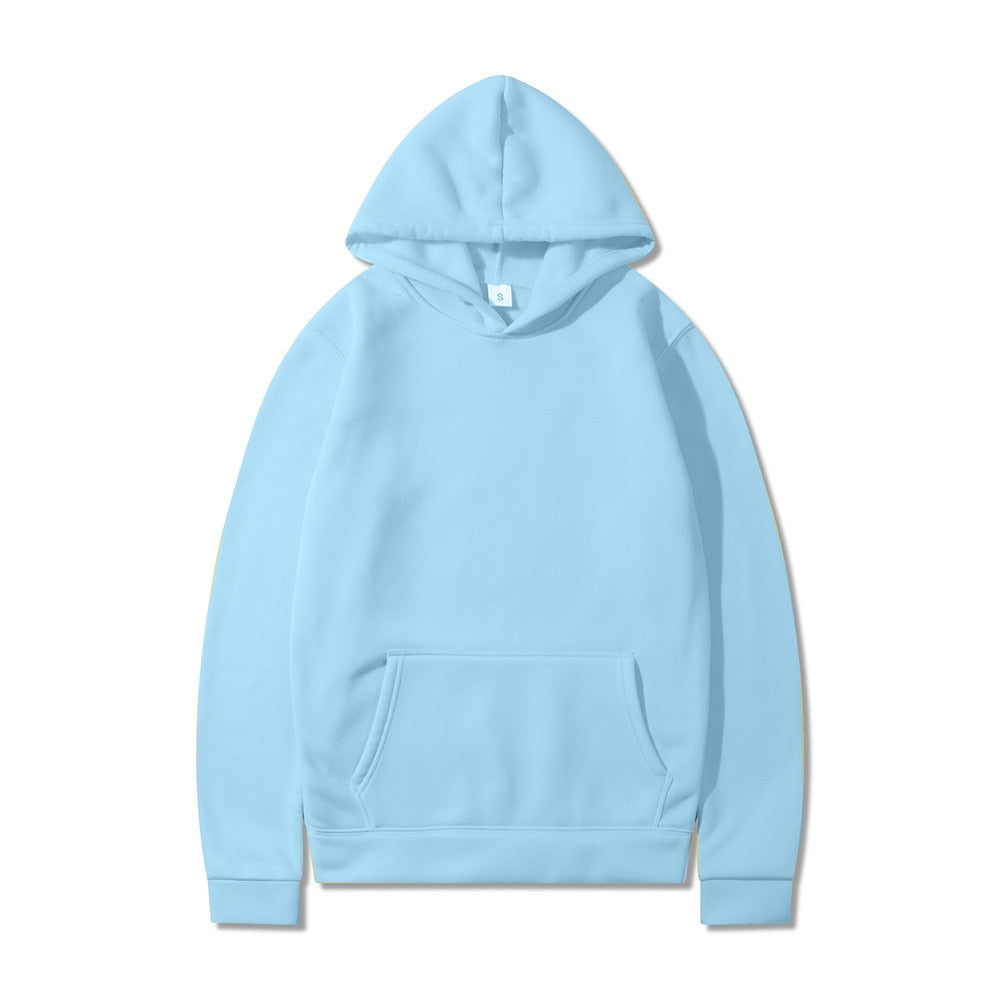 Felpa Hoodie colors unisex basic Sky blue Insane Dress