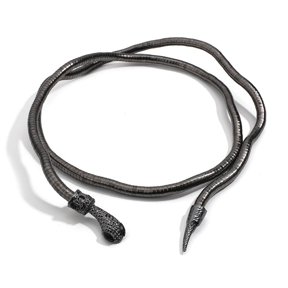 Collana tubo snake Gun Black MUST HAVE