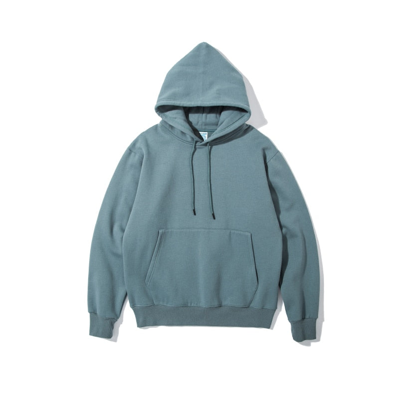 Winter Mens Thick Fleece Hoodies Unisex grey blue Insane Dress