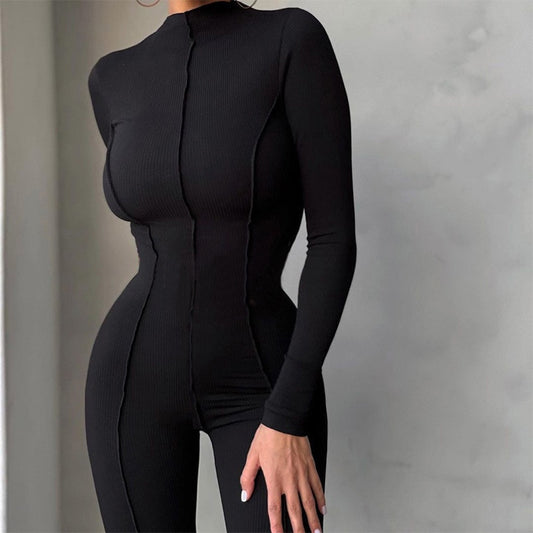 Jumpsuit donna skinny irregular Black 1 Insane Dress