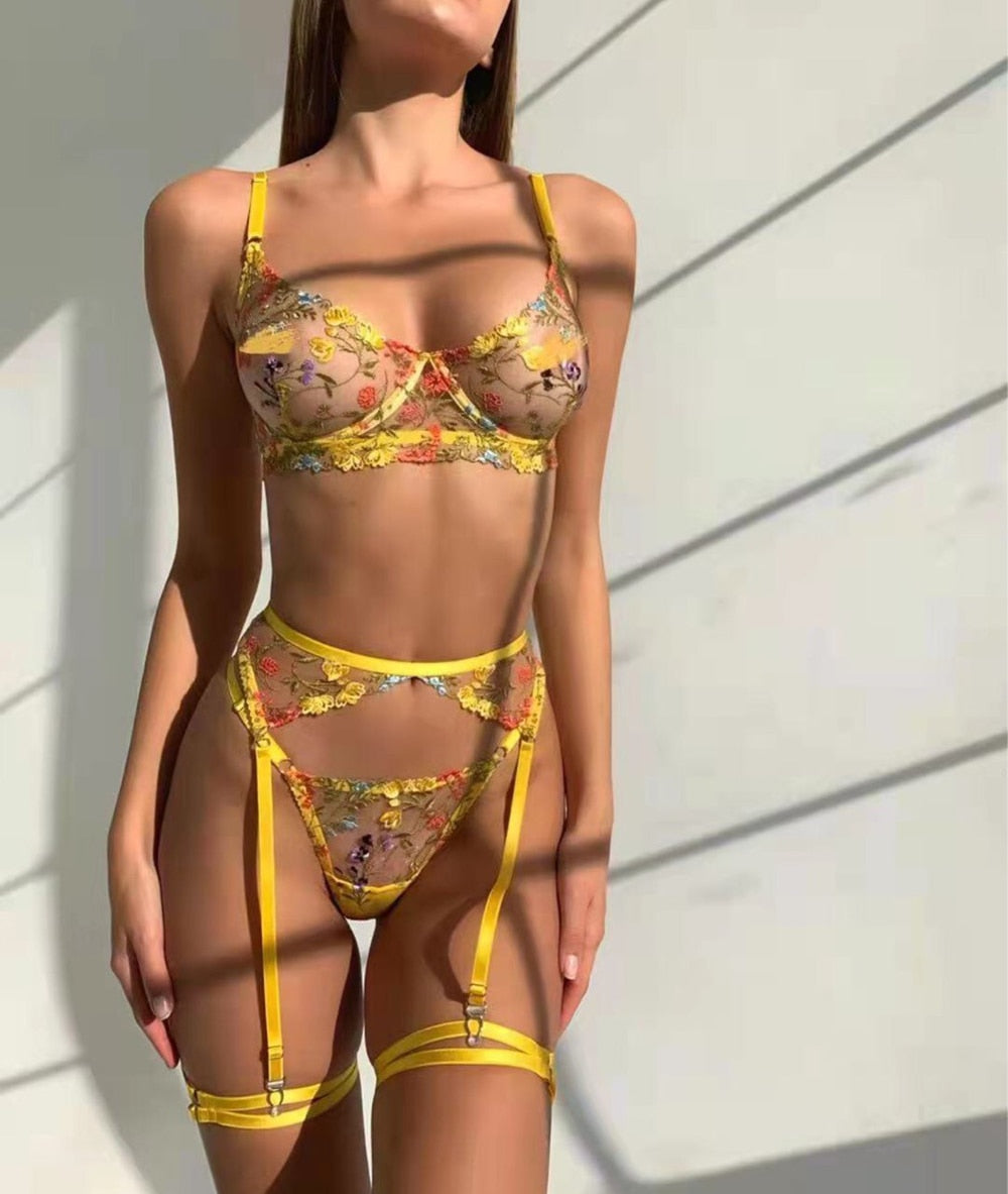 Completo intimo donna Abigayle Yellow Insane Dress