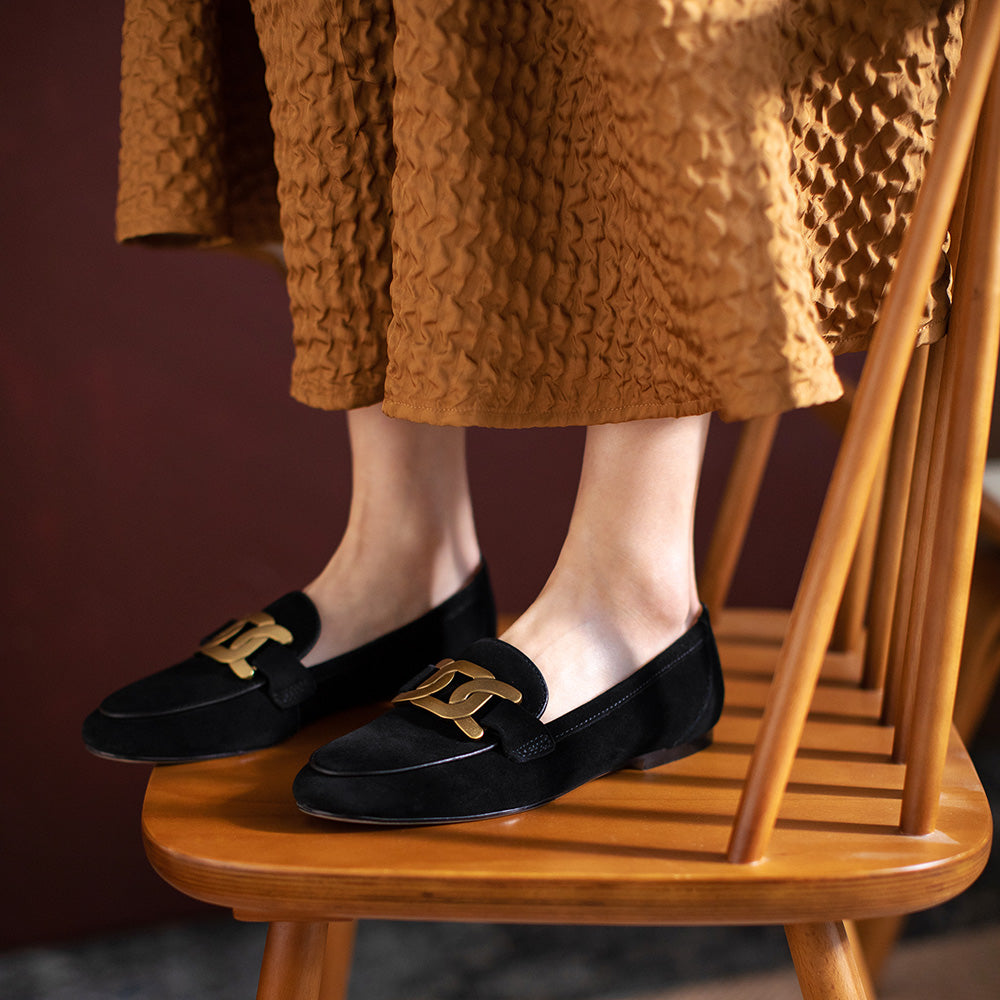 Mocassino suede icon Black MUST HAVE