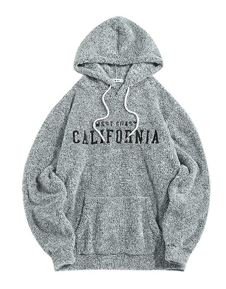 Felpa California unisex ricamo spugna Light Grey Insane Dress