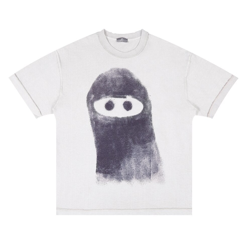 T-Shirt Hip Hop Streetwear Cute Monster Oversize White Insane Dress