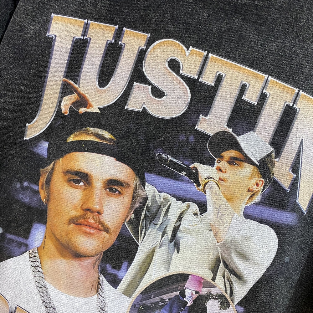 T-Shirt Oversized bootleg Justin Bieber vitnage Insane Dress