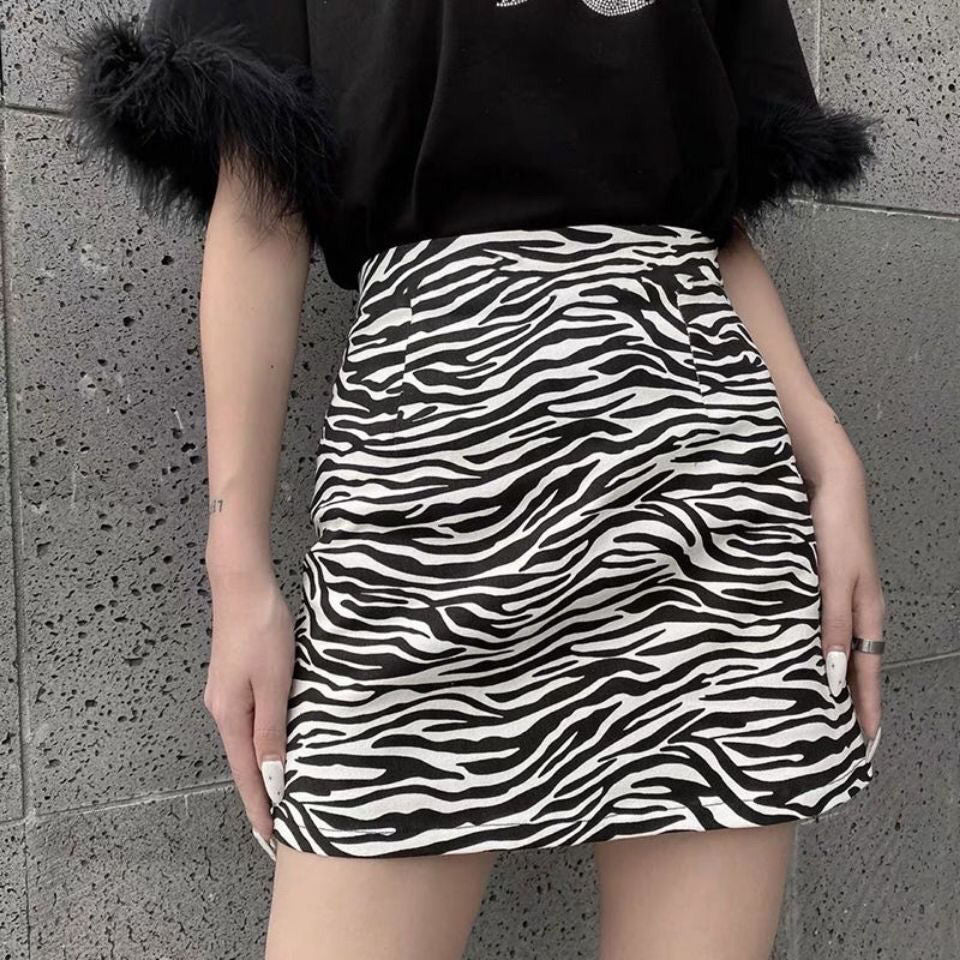 Mini gonna zebrata Insane Dress