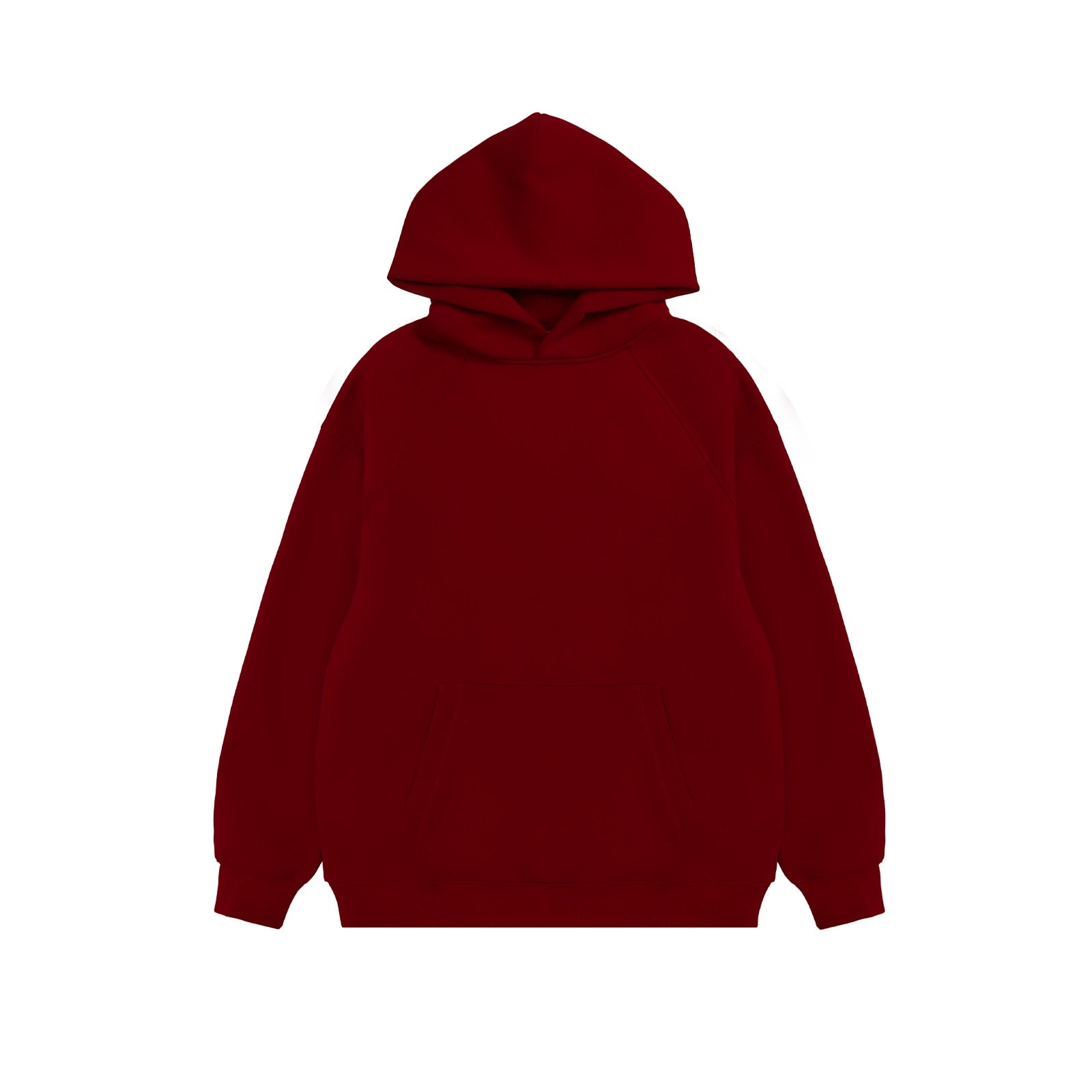 Tuta felpa hoodie basic unisex (Tops) Wine red Insane Dress