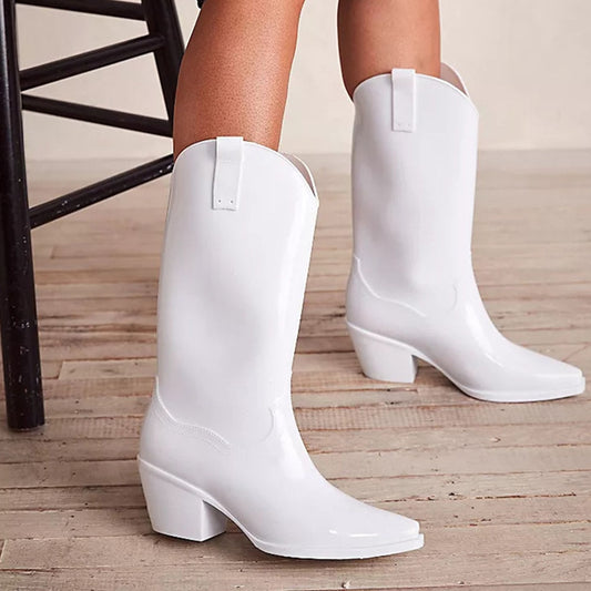 Cowboy Boots total white Melissa Insane Dress