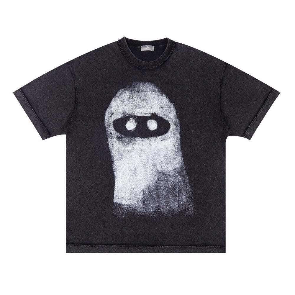 T-Shirt Hip Hop Streetwear Cute Monster Oversize Black Insane Dress