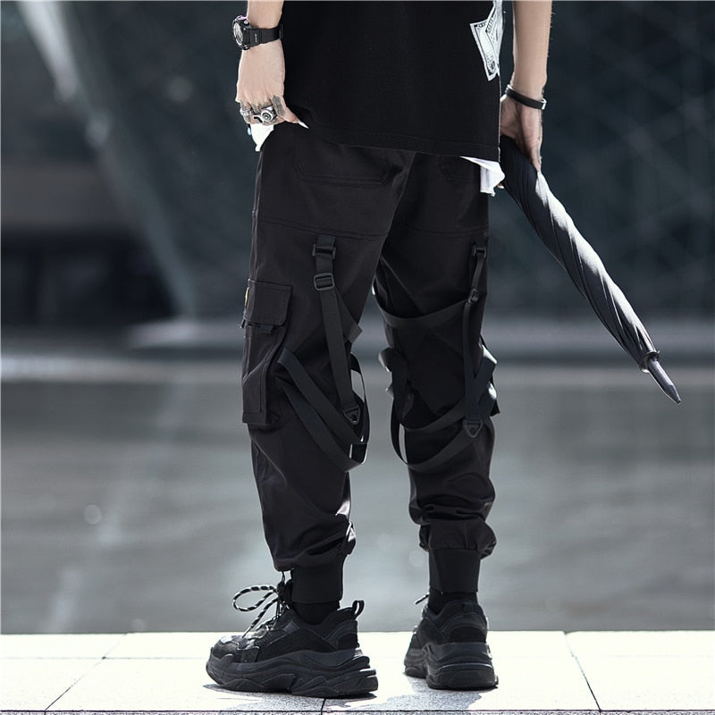 Pants Jogger Streetwear uomo cargo pantalone tasconi Insane Dress