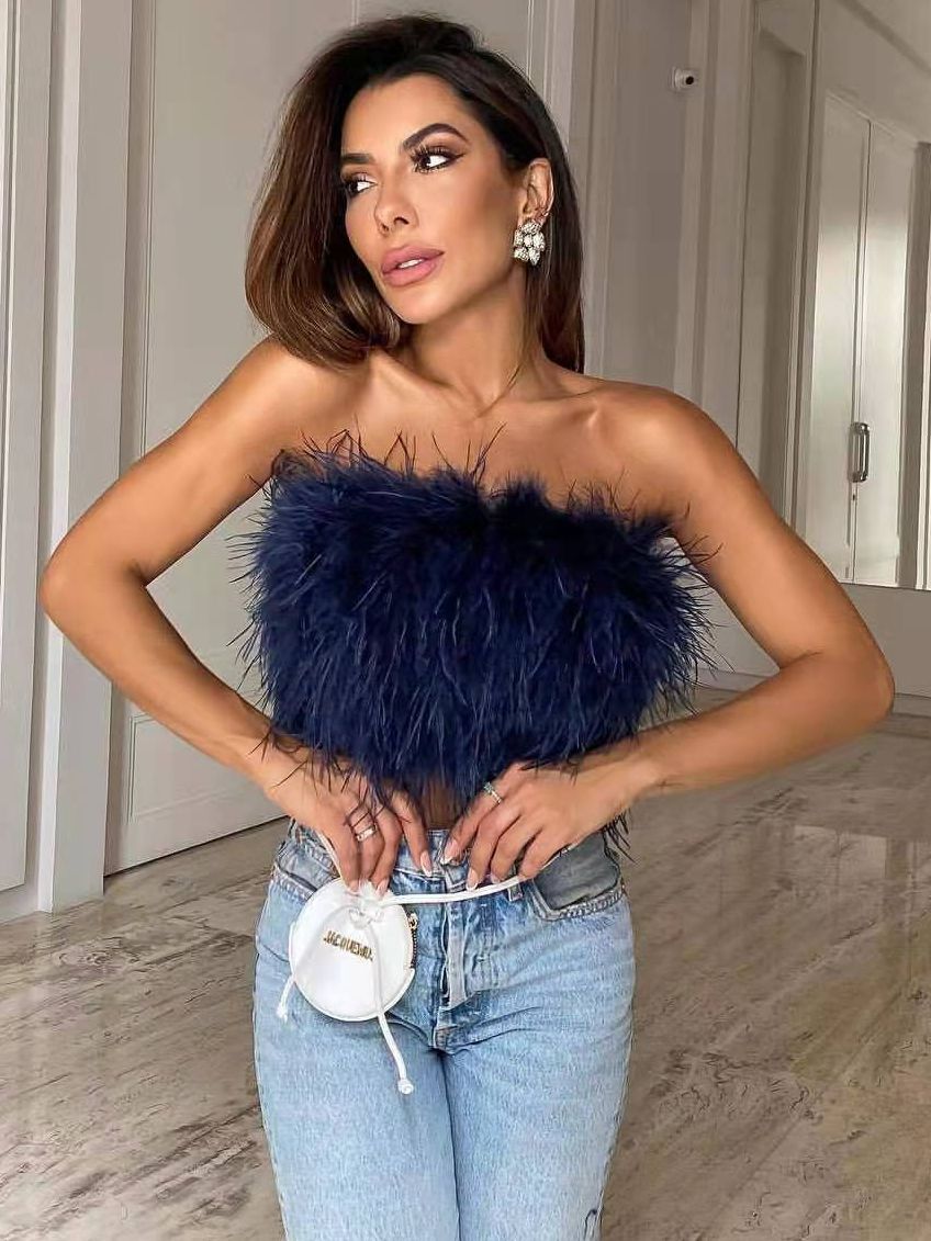 Top fur donna Blue Insane Dress