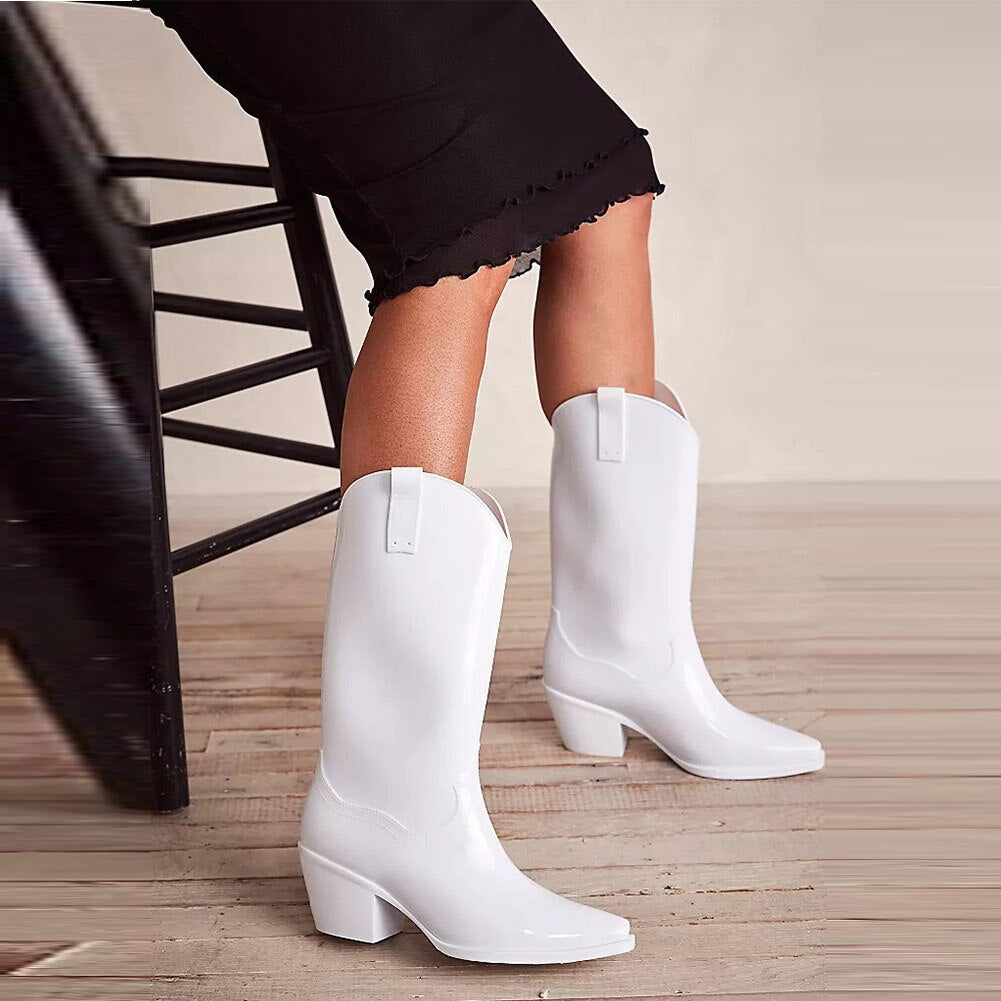 Cowboy Boots total white Melissa Insane Dress