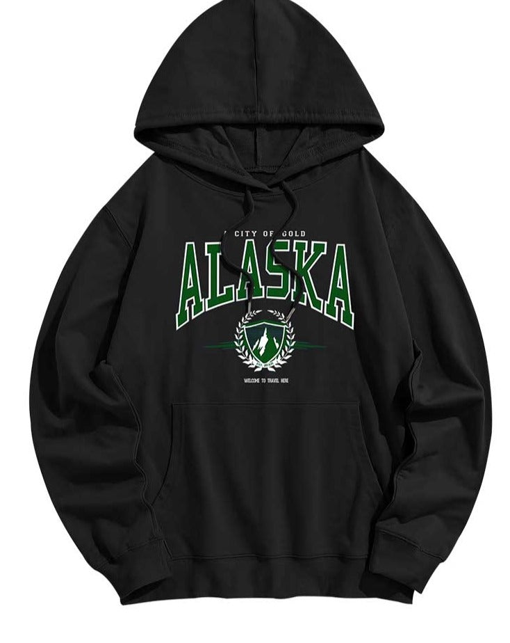 Felpa hoodie Alaska unisex vintage print Insane Dress