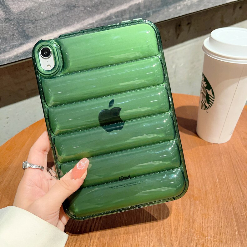 Apple Ipad case puffy Jacket Green Insane Dress