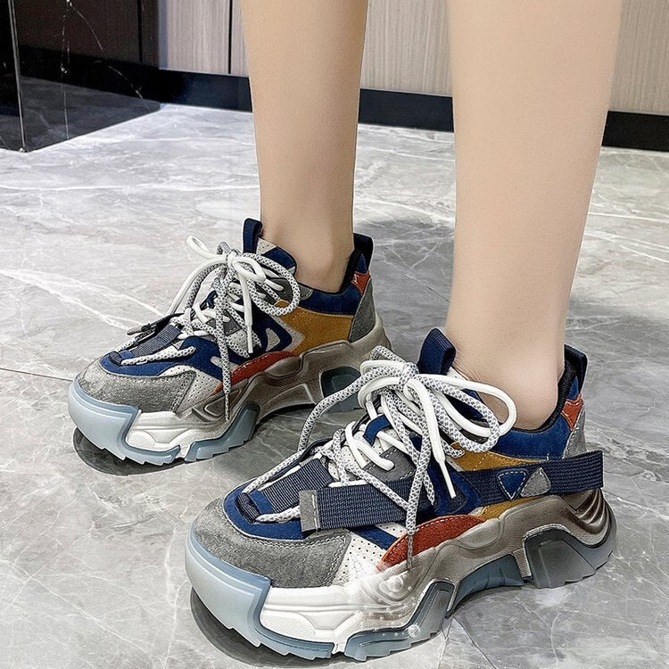 Sneakers platform puffy donna Blue Insane Dress