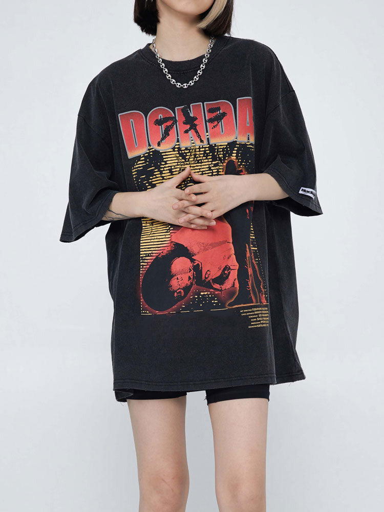 T shirt icon unisex oversize uomo unisex rap hip hop Black Insane Dress