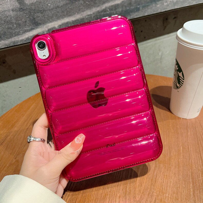 Apple Ipad case puffy Jacket Hot Pink Insane Dress