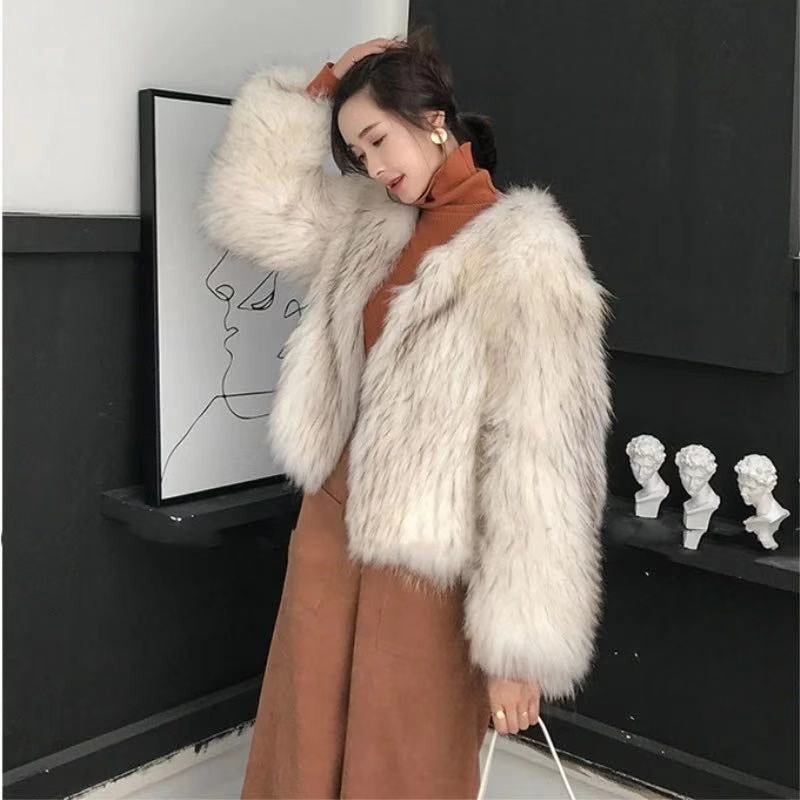 Faux Fur Coat Outerwear Furry Fluffy Women 1 Insane Dress