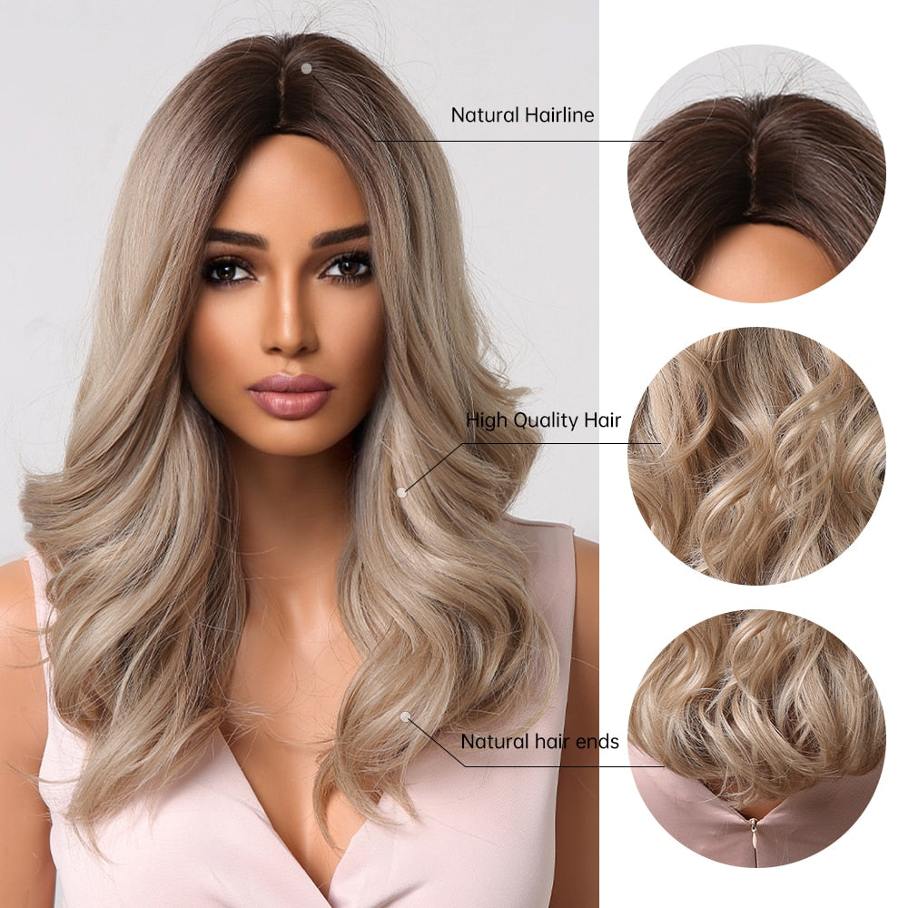 Synthetic Wigs Ombre Blonde Insane Dress