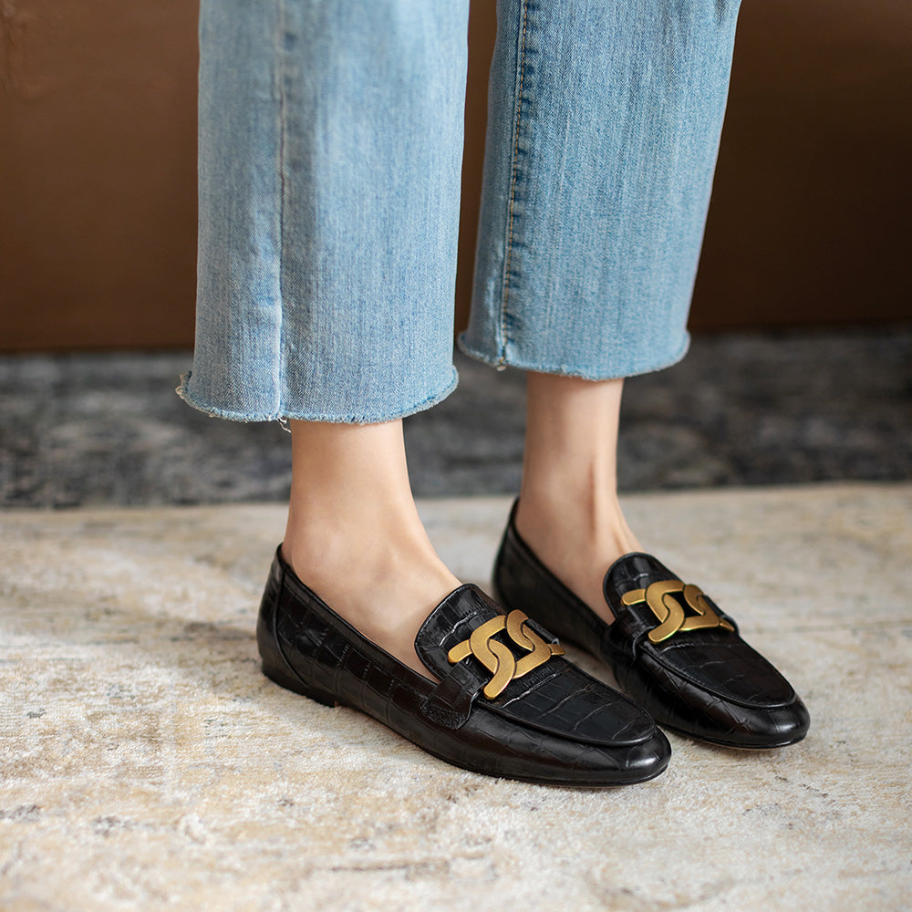 Mocassino stone icon Black MUST HAVE