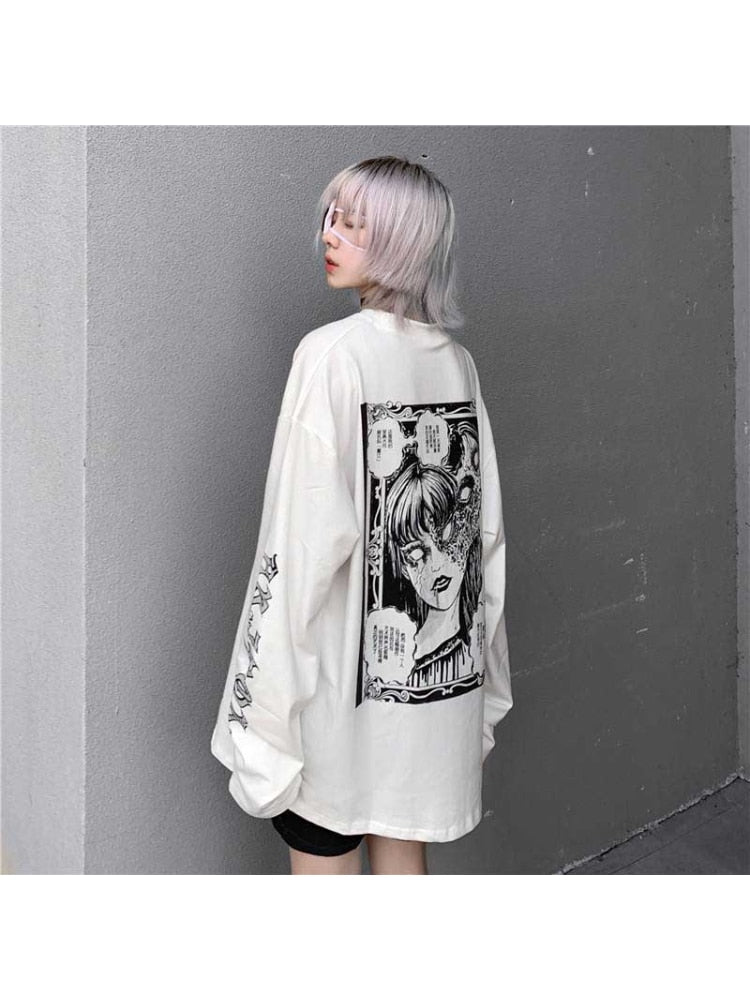 Tshirt Cartoon Punk Japanese Anime Insane Dress