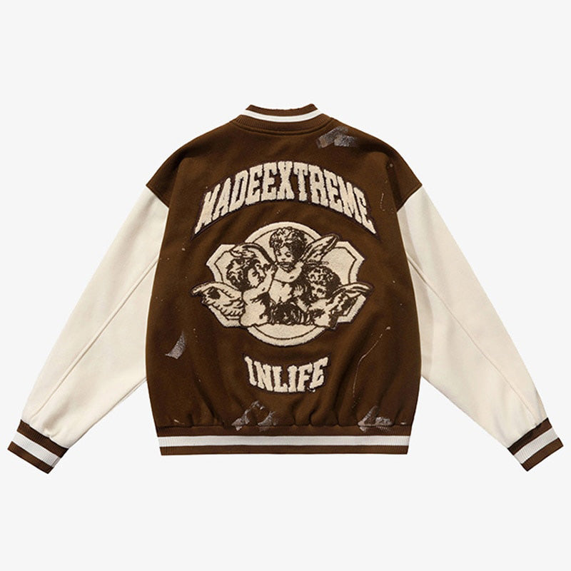 Varsity jacket vintage inspo unisex patch Insane Dress