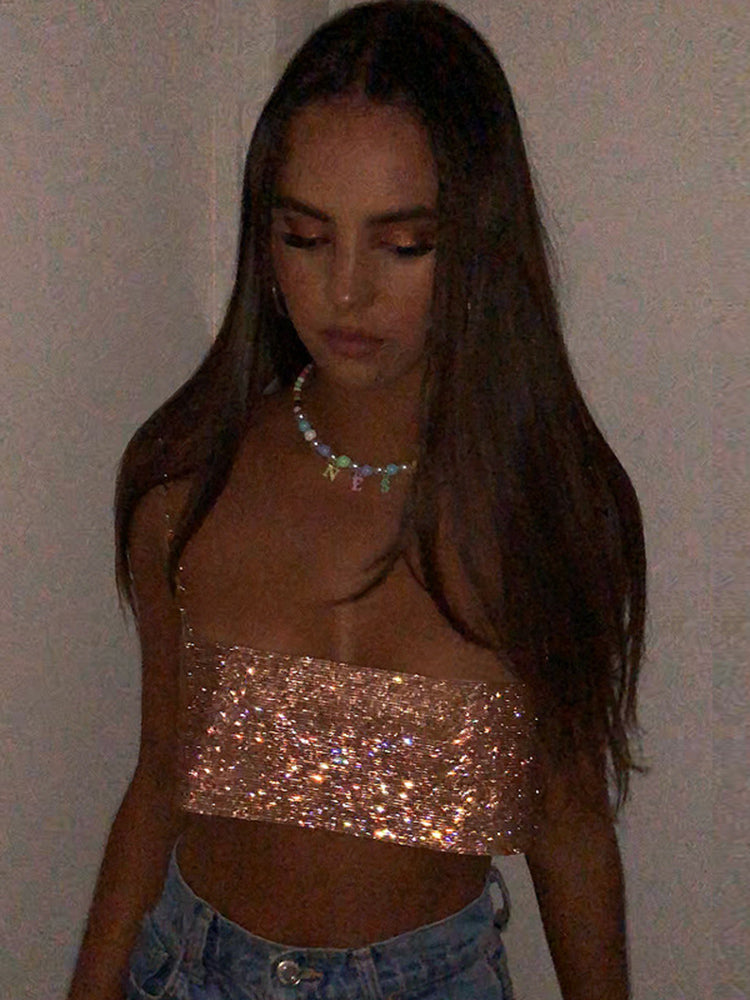 New glitter crop top Insane Dress