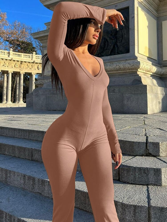 Tuta Carola intera scollata basic Nude Insane Dress