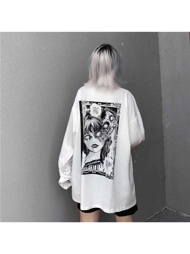 Tshirt Cartoon Punk Japanese Anime Insane Dress