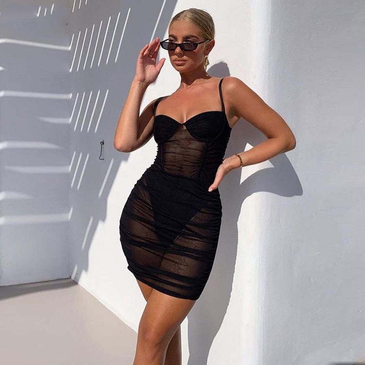 Abito mesh clara Black Insane Dress