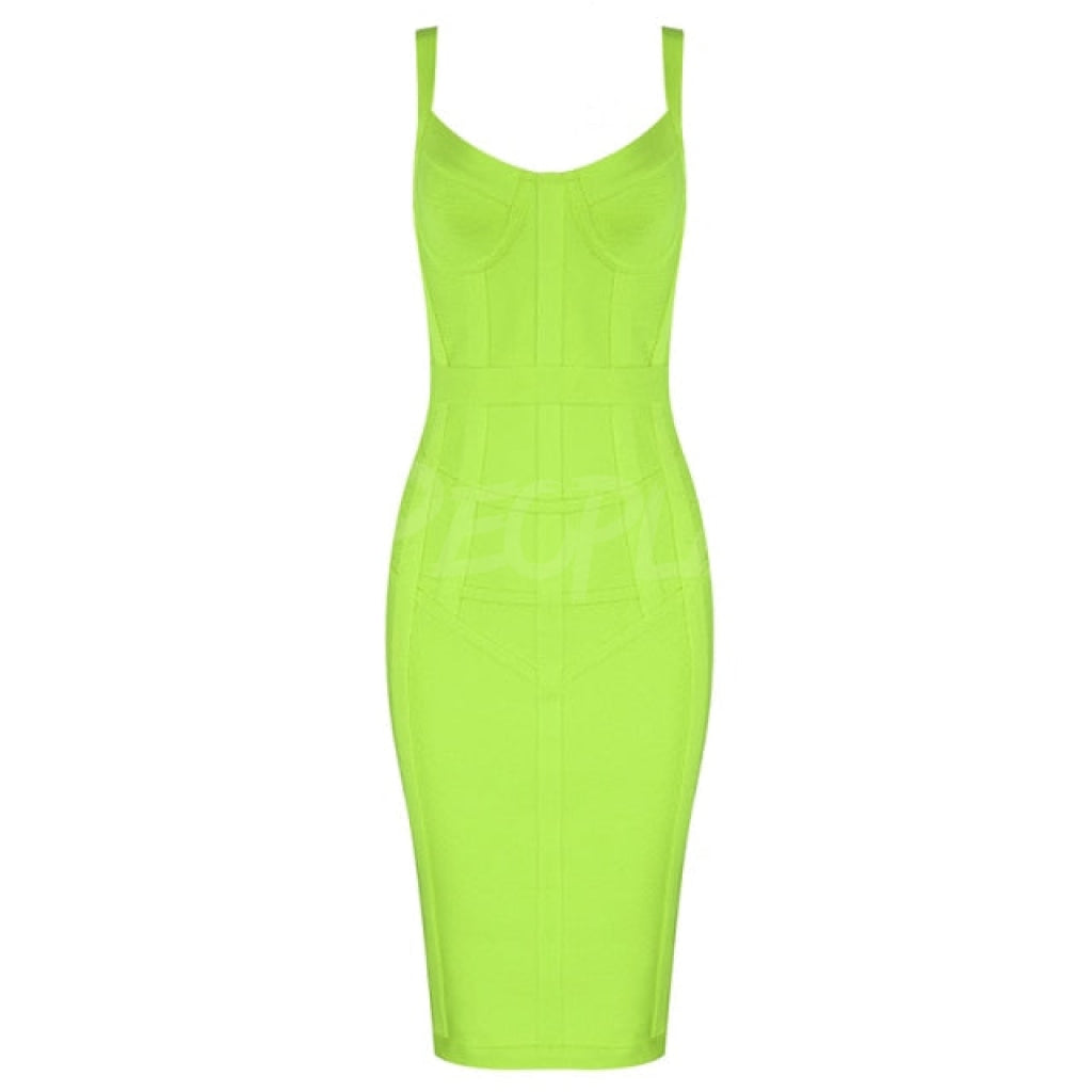 abito Lemon Neon Green Insane dress