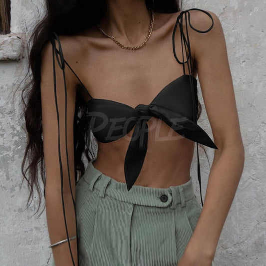 Crop Top ASHLEY black MUST HAVE