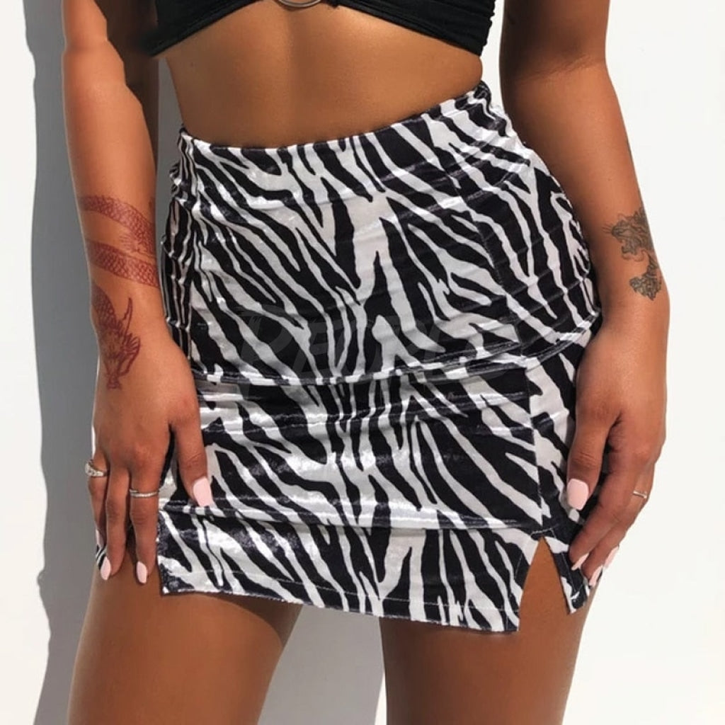 Velvet Skirt zebra MUST HAVE