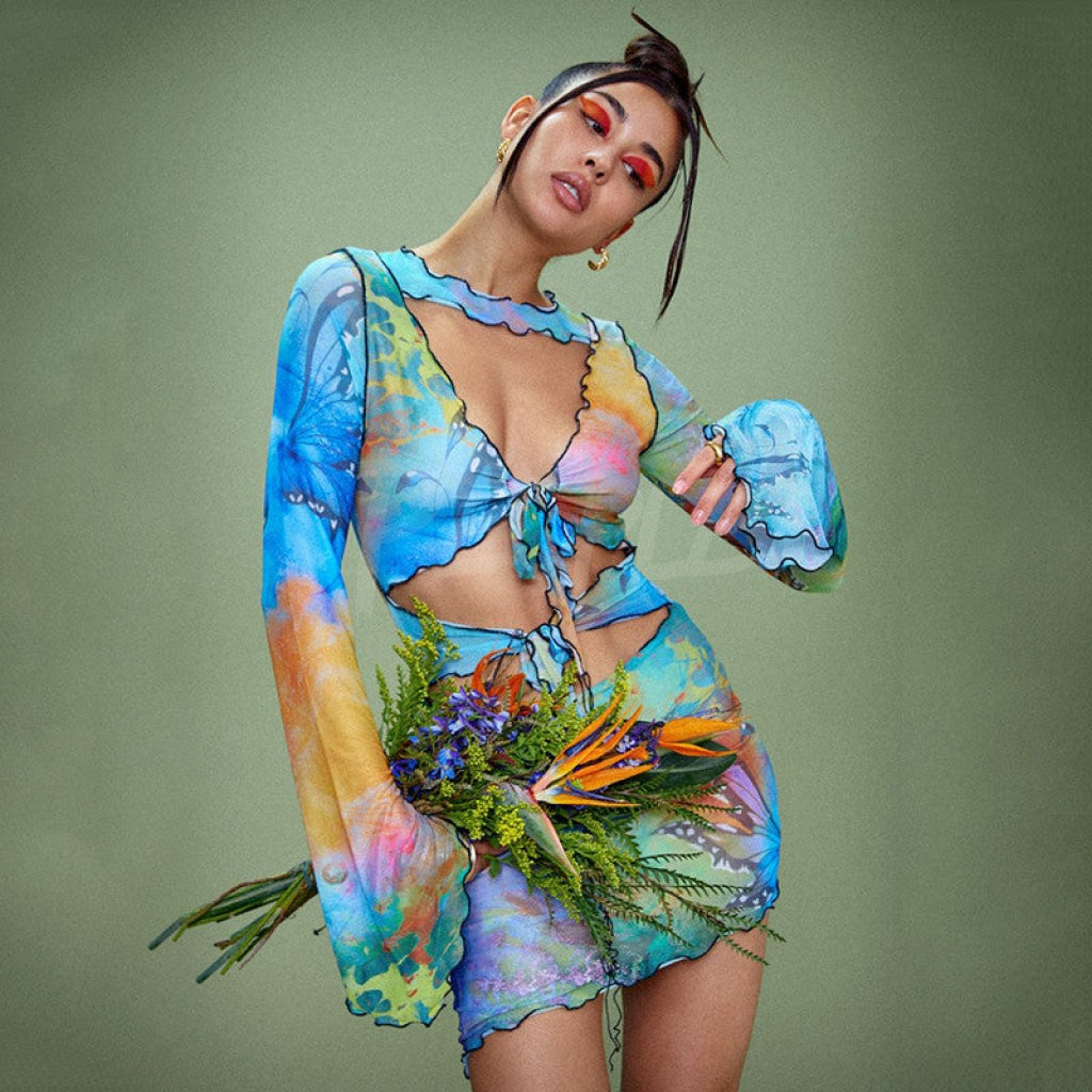 Tie Dyeing Dress B MUST HAVE