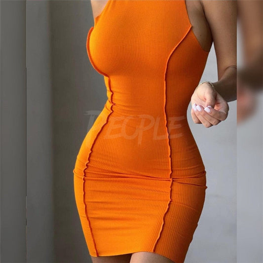 Mini Dress Jessie Orange MUST HAVE