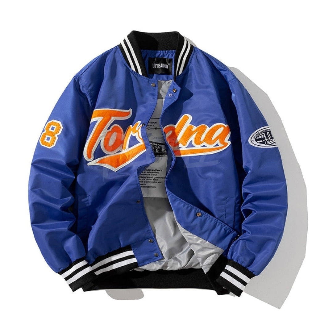 Hip Hop Baseball Jacket Blue Insane dress