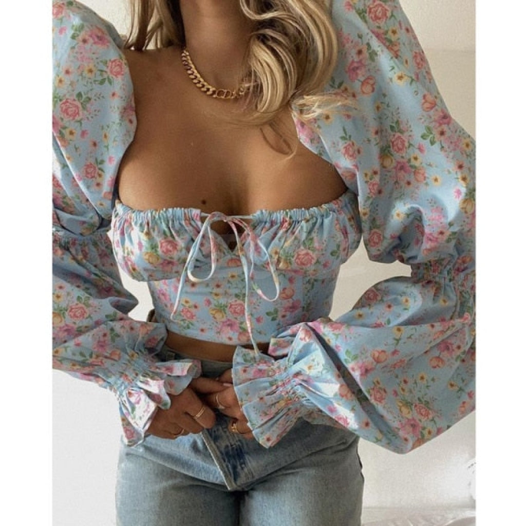 top clarissa sky blue MUST HAVE