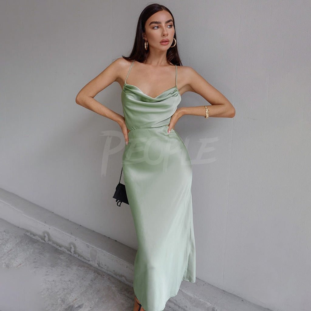 abito lungo Gisel green Insane dress