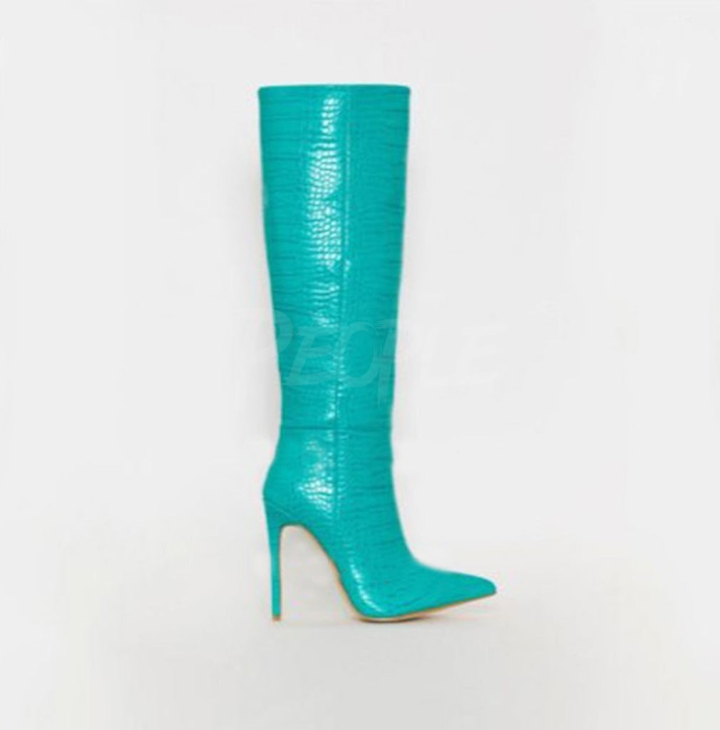 Stivale Hot Crocodile turquoise MUST HAVE